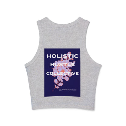 Holistic Hustle Collective Women's Micro Rib Racer Tank Top - Embrace Your Wellness