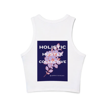 Holistic Hustle Collective Women's Micro Rib Racer Tank Top - Embrace Your Wellness